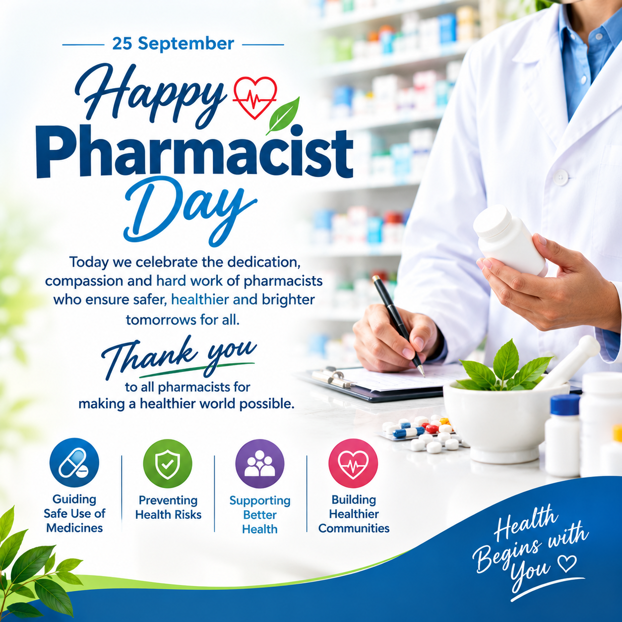 World Pharmacists Day – Celebrating pharmacists and their contribution to healthcare and patient care